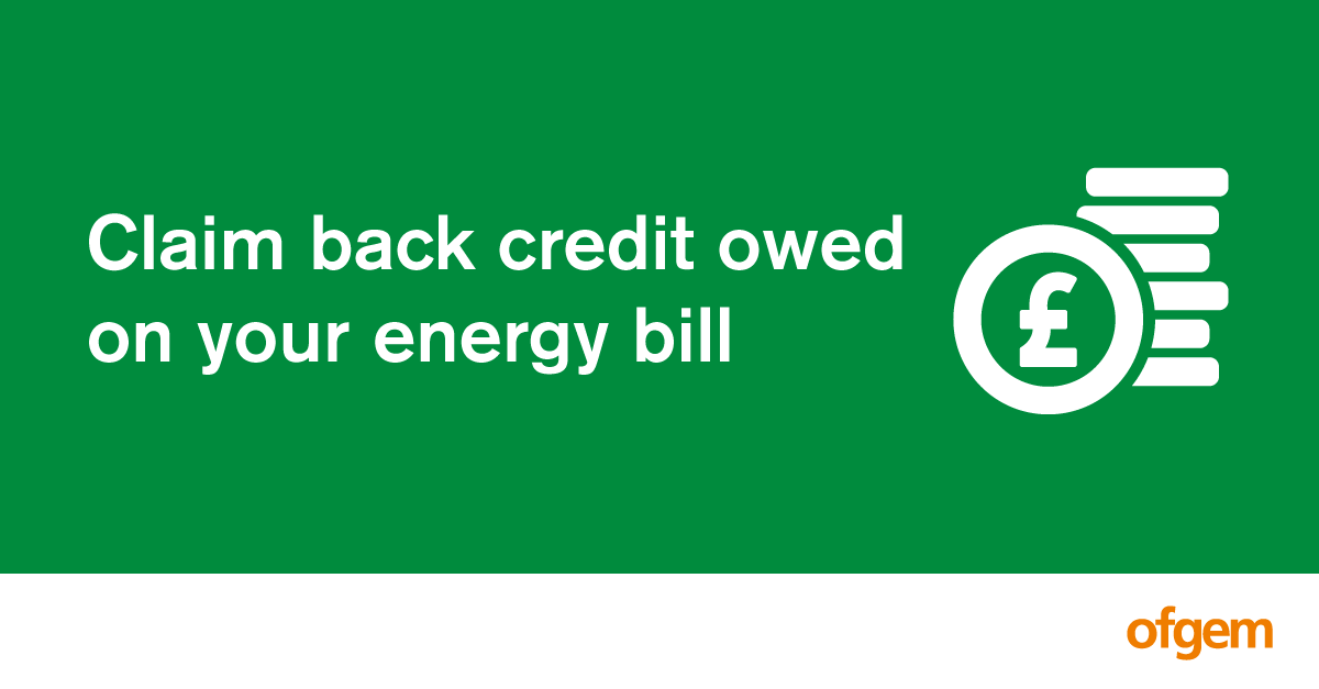 ofgem's tweet photo. 💷💷💷 Are you owed credit on your energy bill? 

Learn how account balances work and how to get a refund if you think your current or previous supplier owes you money

https://t.co/YcPTUkTlkw https://t.co/4QAJx7AHDc