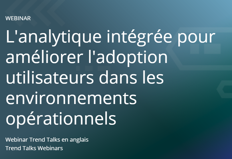 Comment utiliser l'#Analytique avancée, l'#IA et le #MachineLearning dans des environnements intégrés pour étendre les connaissances et les expériences ? Découvrez la réponse lors du  #Webinar #TrendTalks avec <a href="/weckerson/">Wayne Eckerson</a> et <a href="/MPCorcoran/">Michael Corcoran</a> le 27/06 à 15h

ow.ly/xQhO50uve2L