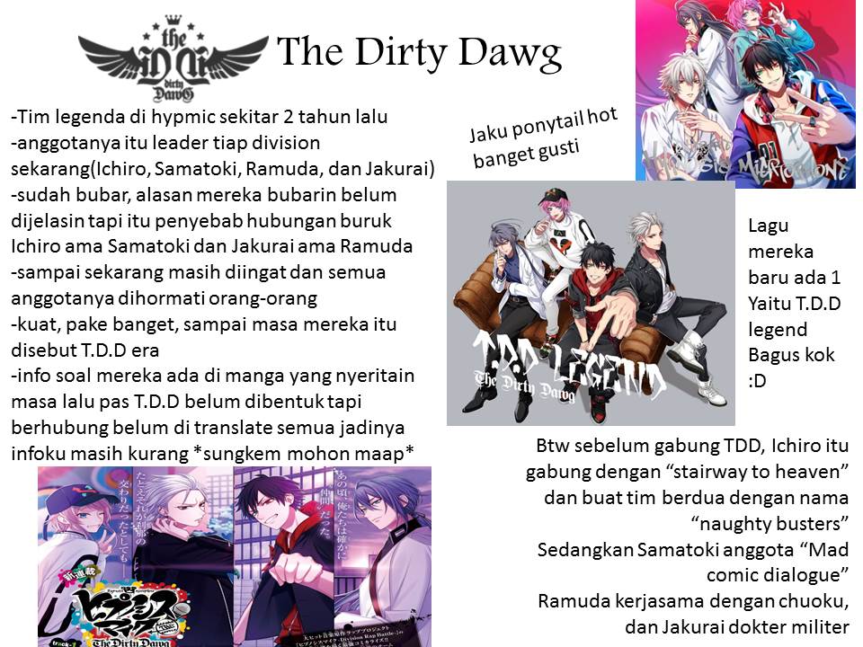 The Dirty Dawg dan character pelengkap