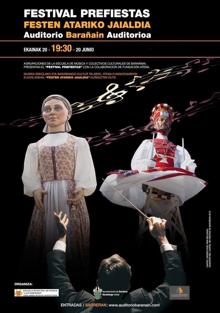 Este año el Festival Prefiestas de Barañain se celebra este jueves en Auditorio Barañain, participan colectivos de Barañain y además este año cuenta con la colaboración de la Fundación Atena.

(📸 Ivan Delgado)