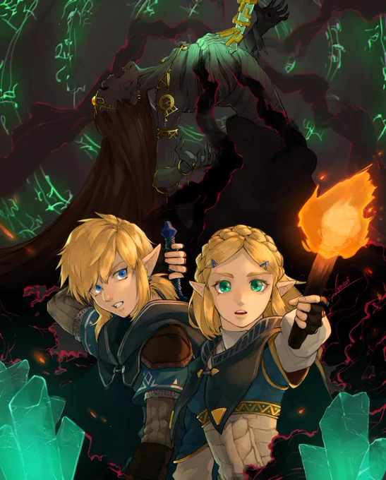 大変遅ればせながら描きました!!
すっごく楽しみ!!!
#botw2 
#ブレワイ続編 
