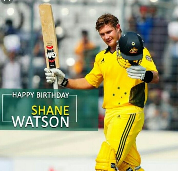 Hu1920's tweet photo. Happy bday to my favorite player #shanewatson
Thnx for entertain us with your alrounder performance...!! 💕
 #themaninyellow
The best player🇦🇺🇦🇮🇦🇮 https://t.co/LnQH1enQbI