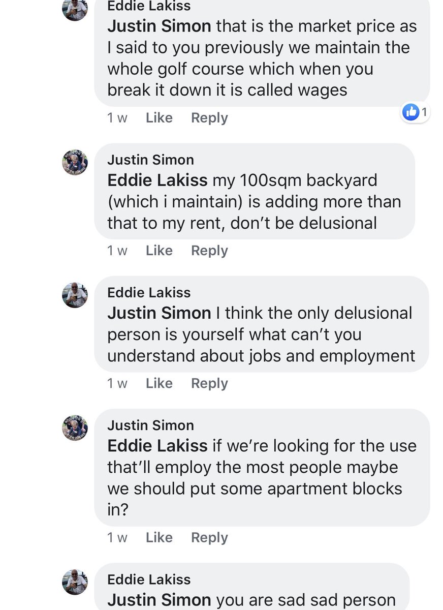 pleasedontatme's tweet image. Here’s the President of Marrickville Golf Club telling me $6000/yr amounted to the club paying market rent for the land