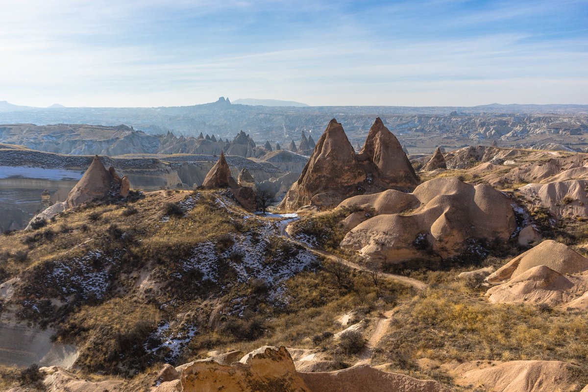 NOMADasaurus's tweet photo. Look at all those formations. Popping up everywhere. Great place to get lost. Location - Cappadocia, #Turkey #travel #ttot #travelphotography Photo: @NOMADasaurus https://t.co/dQu9wV2M8W