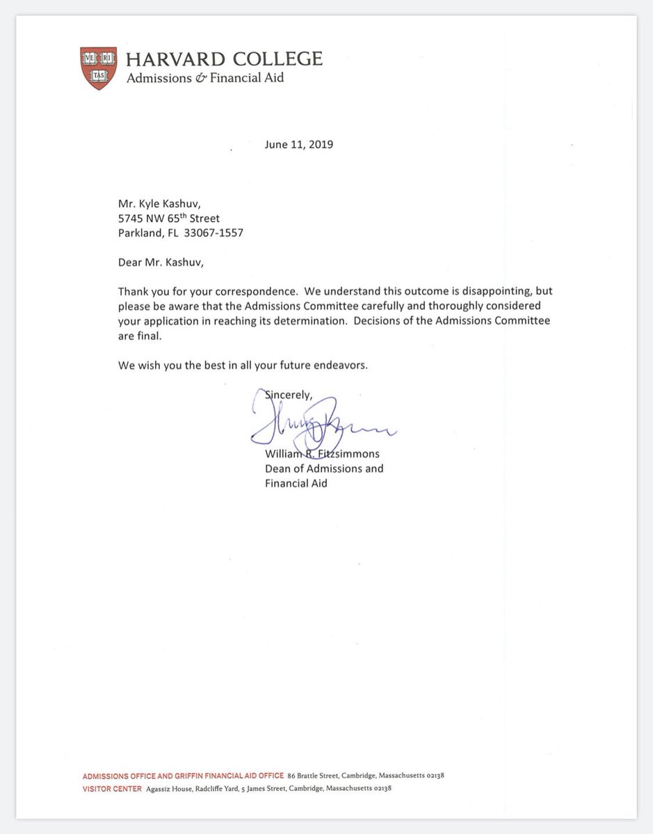 Harvard Acceptance Email Harvard Acceptance Email