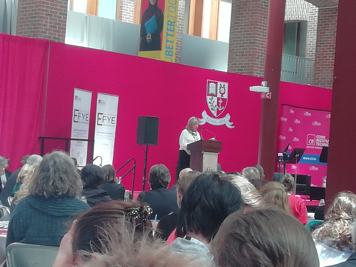 julieccrowley's tweet photo. Delighted to be at the opening of @efye2019 in @CIT_ie listening to @Marese_CIT A good start is half the work... Looking forward to being challenged, provoked and meeting new people to work with. #FierceExcited #EFYE2019 https://t.co/RmZHHlyU4a
