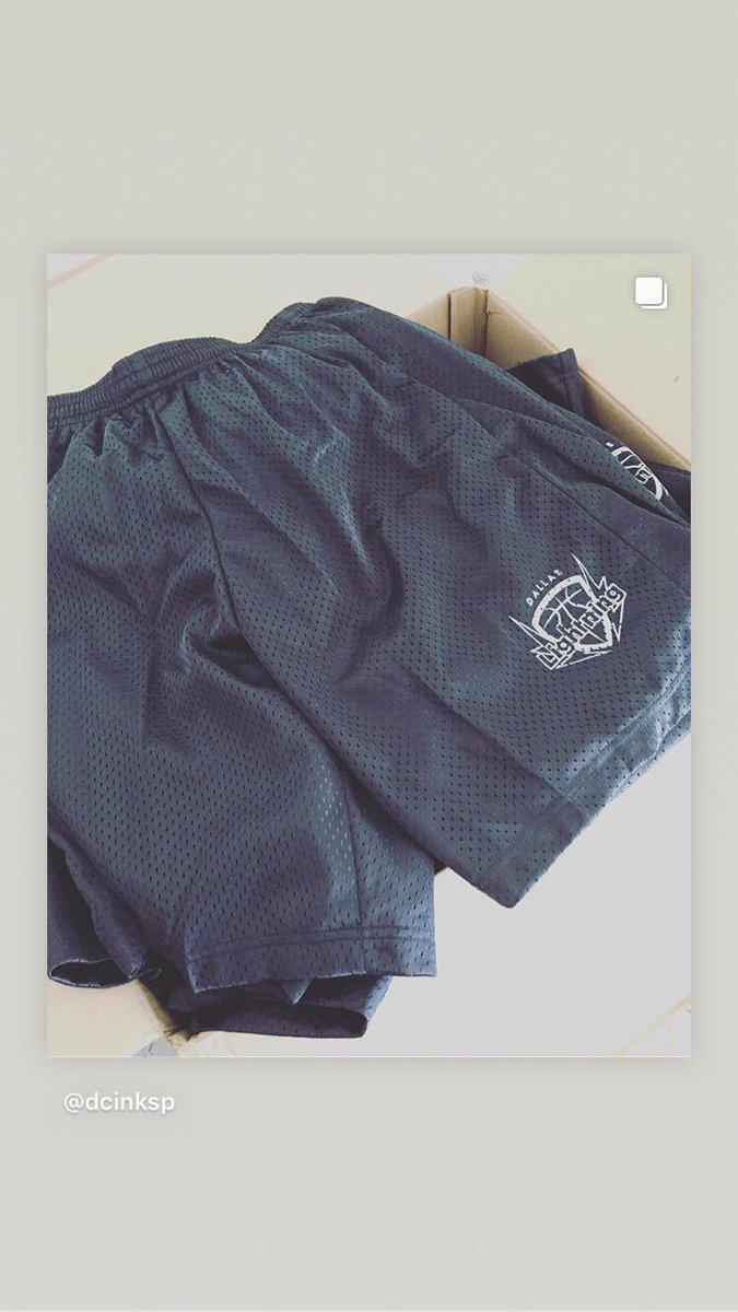 DCinkSP's tweet photo. practice shorts #DallasLightning 🌩🏀 https://t.co/HtcgpOEThM