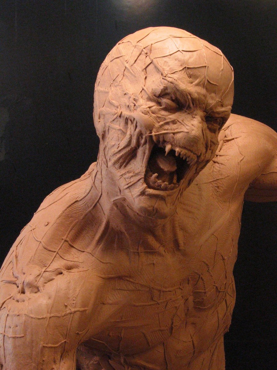 A sculpture for Venom. Definitely a more humanistic look. Very frightening!