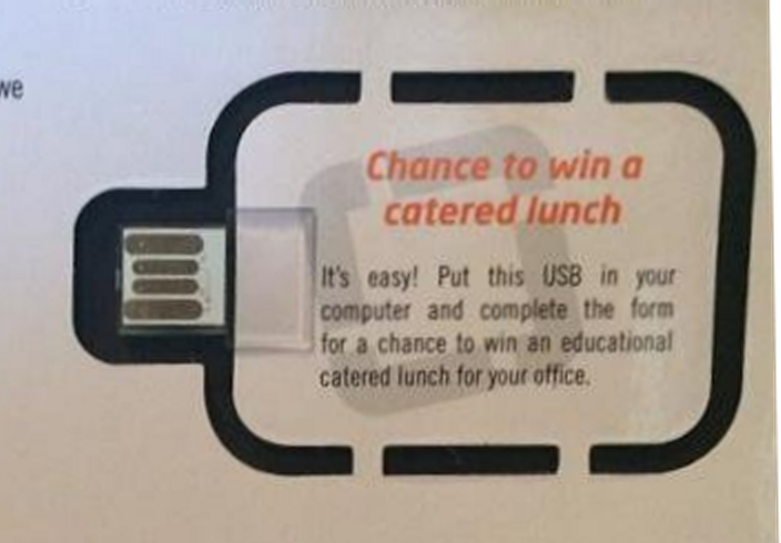mikko's tweet image. 'Put this USB in your computer and you could win'