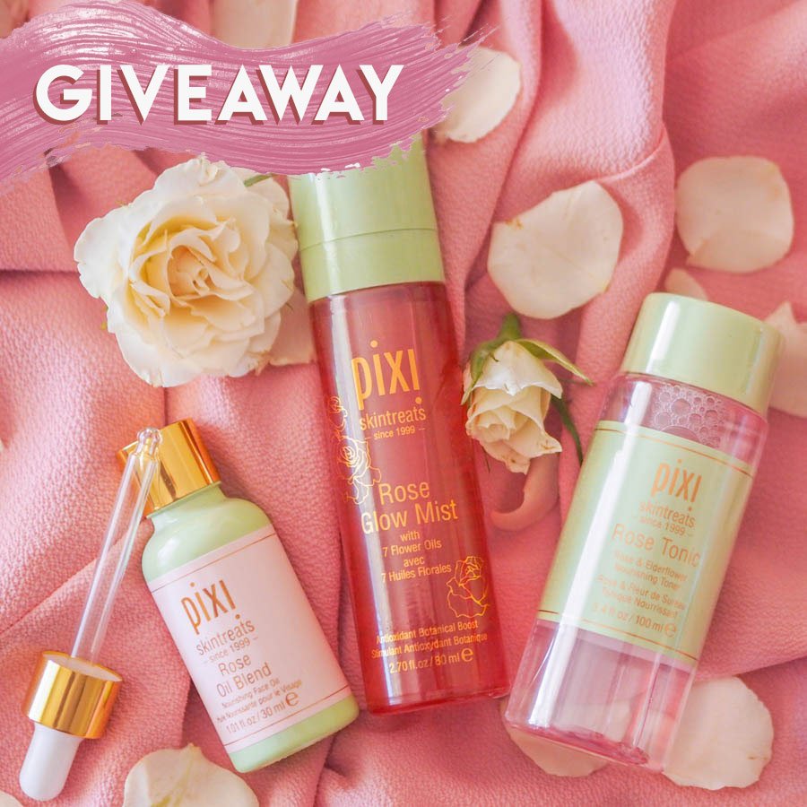 To brighten up June I've decided to do a #giveaway with 3 products from the Rose line of 
<a href="/PIXIBeauty/">Pixi by Petra</a>
 - Follow 
<a href="/helplessdrying/">Rachael ✨</a>
 &amp; RT this tweet to enter. Open internationally, closes 23.59GMT on 17/07/2019. Full rules left in the thread. Good Luck! #bbloggers