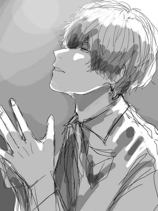 いつもなら一枚絵を描き終わってるのにやっと下書き終わった。これをあともう一枚なのだ 