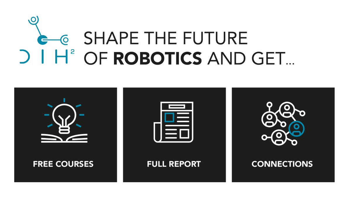 BlumorphoSAS's tweet image. Passionate about #robots? Would you like to get free #robotics courses, access to 26 European #Digital #Innovation Hubs, and more? Lucky you! All you need to do is fill out this questionnaire before June 20th. ​bit.ly/2Wtgbfz  
#DigitalTransformation #Industry40 #H2020