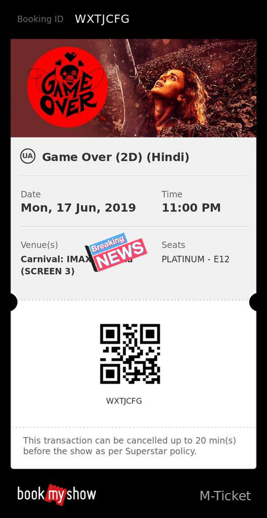 soodsaab08's tweet image. Thank You @MNXMovies for 🎥..  #GAMEOVERWITHMNX