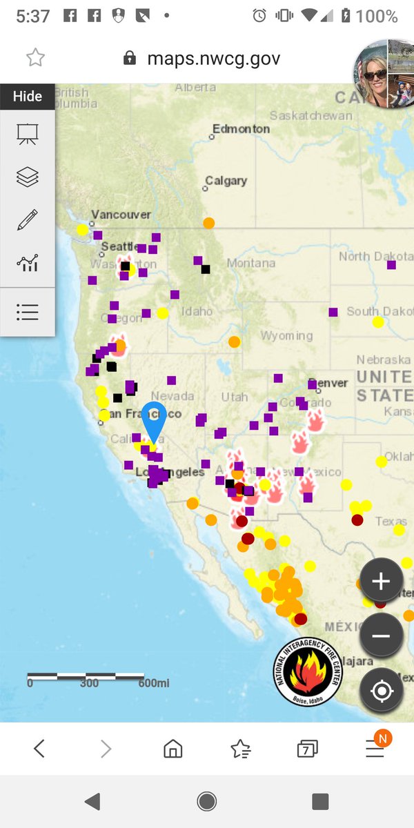 West coast wildfire sit
#AZ #AZwildfire remains the hot spot with #WoodburyFire #MaroonFire #BylasFire #HellsGateFire #MountainFire #ColdwaterFire #CA #CAWILDFIRES just the #JordanFire and there's a new fire in #WA #WAWILDFIRE #RyeGrassFire
#FireSeason2019 #TrishasWCFireWX