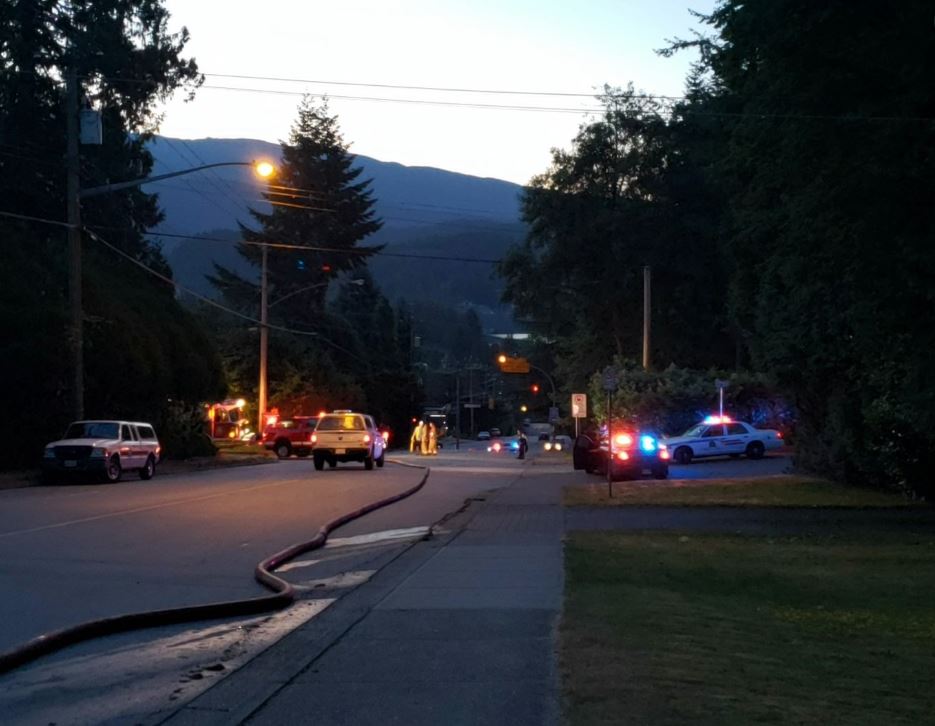 One woman is in hospital with significant burns after an early morning