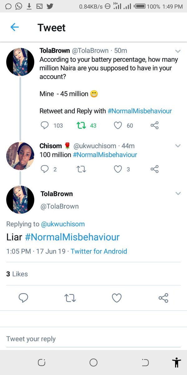 ukwuchisom's tweet image. You say? #NormalMisbehaviour