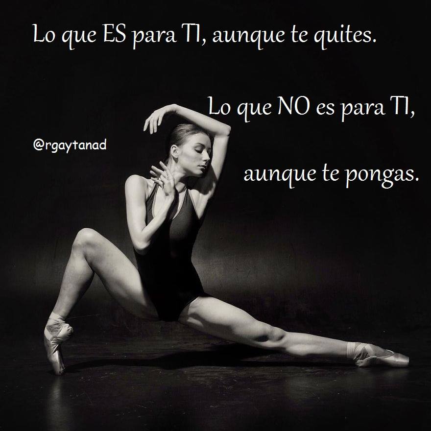 rgaytanad's tweet photo. Lo que ES para TI, aunque te quites.
Lo que NO es para TI, aunque te pongas. https://t.co/g5bmEi9C4p