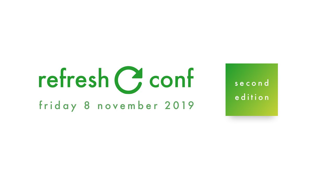 After a great first edition in 2018 we decided to do it again.

🥳 Refresh Conference 2019

Tickets are available at refreshconference.nl