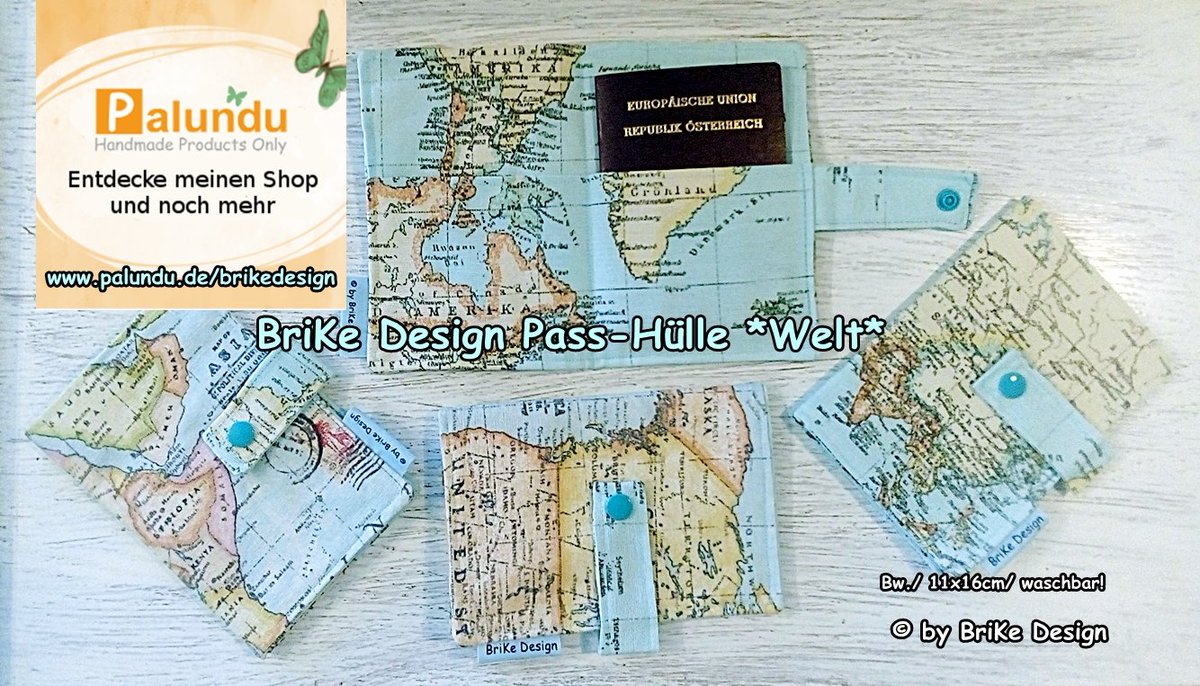 <a href="/BrikeDesign/">BriKe Design</a> #Passhüllen #Welt #Reise #urlaub #urlaubmithund palundu.de/brikedesign #geschenkidee
