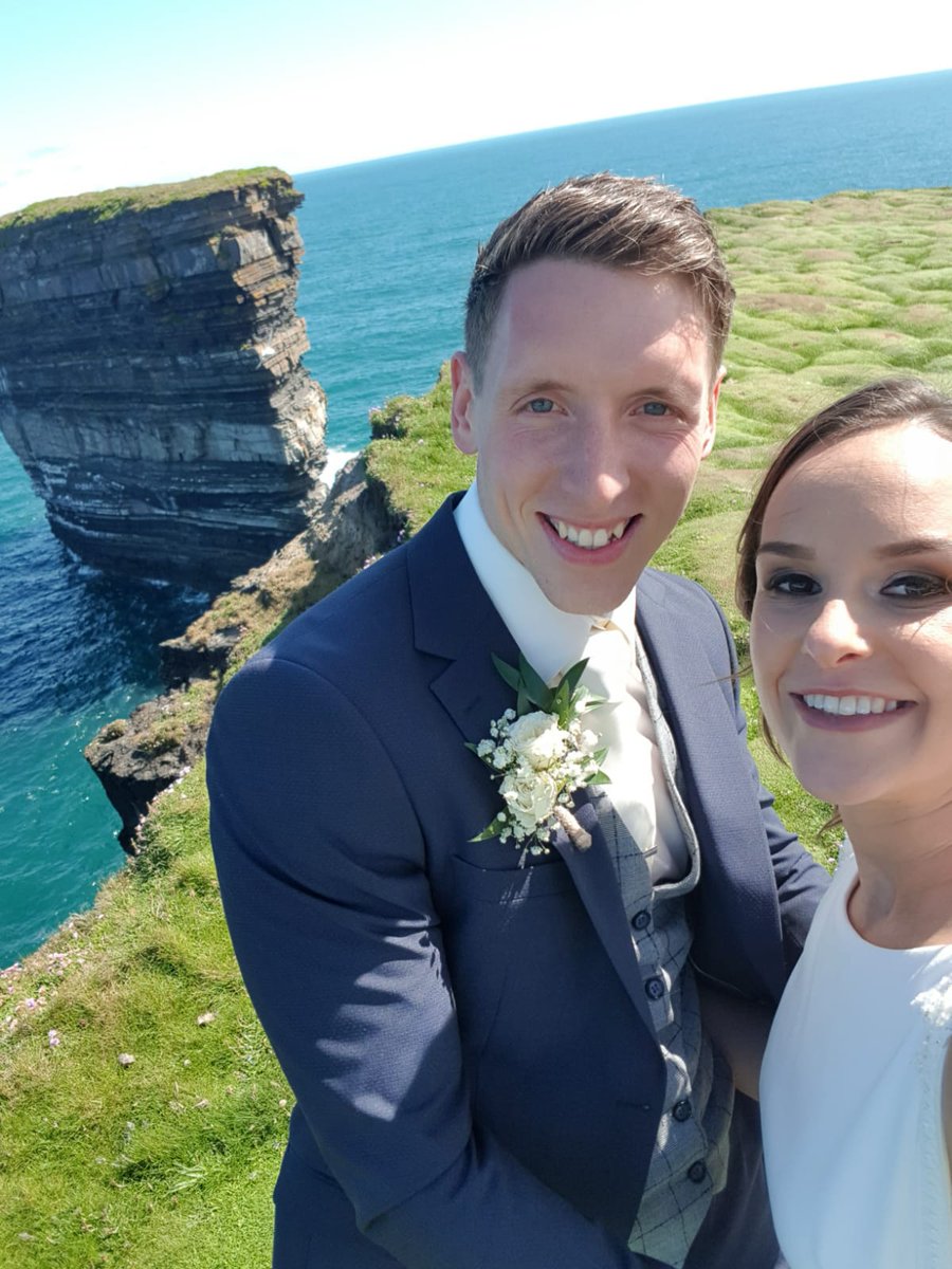 'Those who live by the sea can hardly form a thought of which the sea would not be part' 
Best day of our lives, blessed to live along the <a href="/wildatlanticway/">Wild Atlantic Way</a> helping create magical memories on our wedding day.
#downpatrickhead #Ballycastle #Mayo