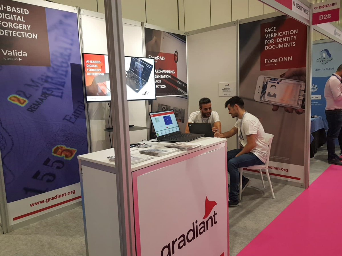 Gradiant's tweet photo. Happy memories of #London! Last week we were at #IdentityWeek2019 showing our #fraud prevention and identity #verification technologies +INFO? Check it out! ⬇ https://t.co/haJihSkZHg See you soon! @IdentityWeek https://t.co/ihyJQNlVdG