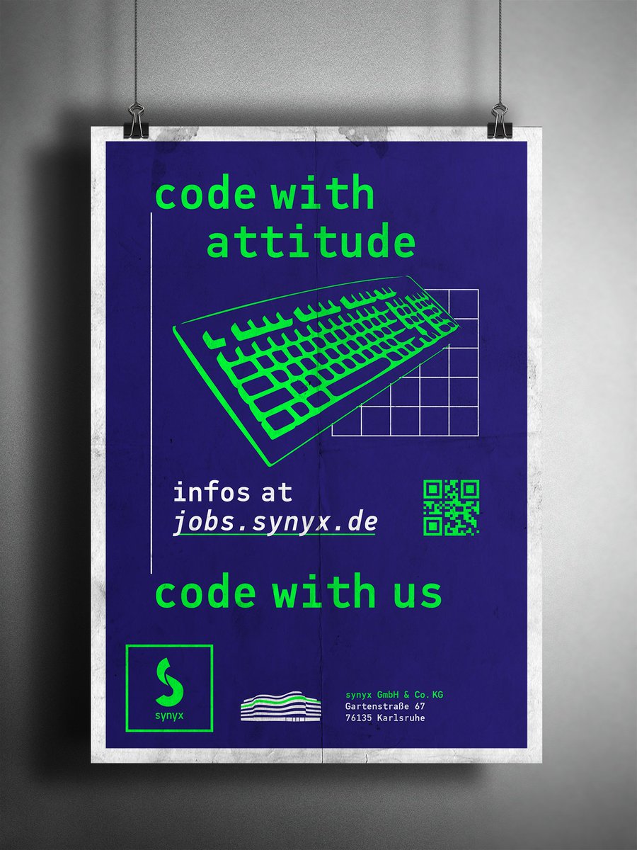 synyx_ka's tweet image. Bei @synyx_ka coden wir aus Überzeugung. Auch Dein Ding? Dann freuen wir uns auf Dich! jobs.synyx.de  #javaentwickler #java #javascript #android #ios #devops