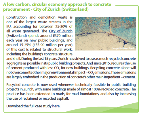 ICLEI_procure's tweet photo. The City of #Zurich has been pioneering #lowcarbon #recycled #concrete in all public buildings for over 15 years! Find out more about its ambitious, innovative approach in the latest GPP News Alert https://t.co/YZ7bbUHH0a #circularprocurement #sustainableprocurement #construction https://t.co/HeIdBiE9fs