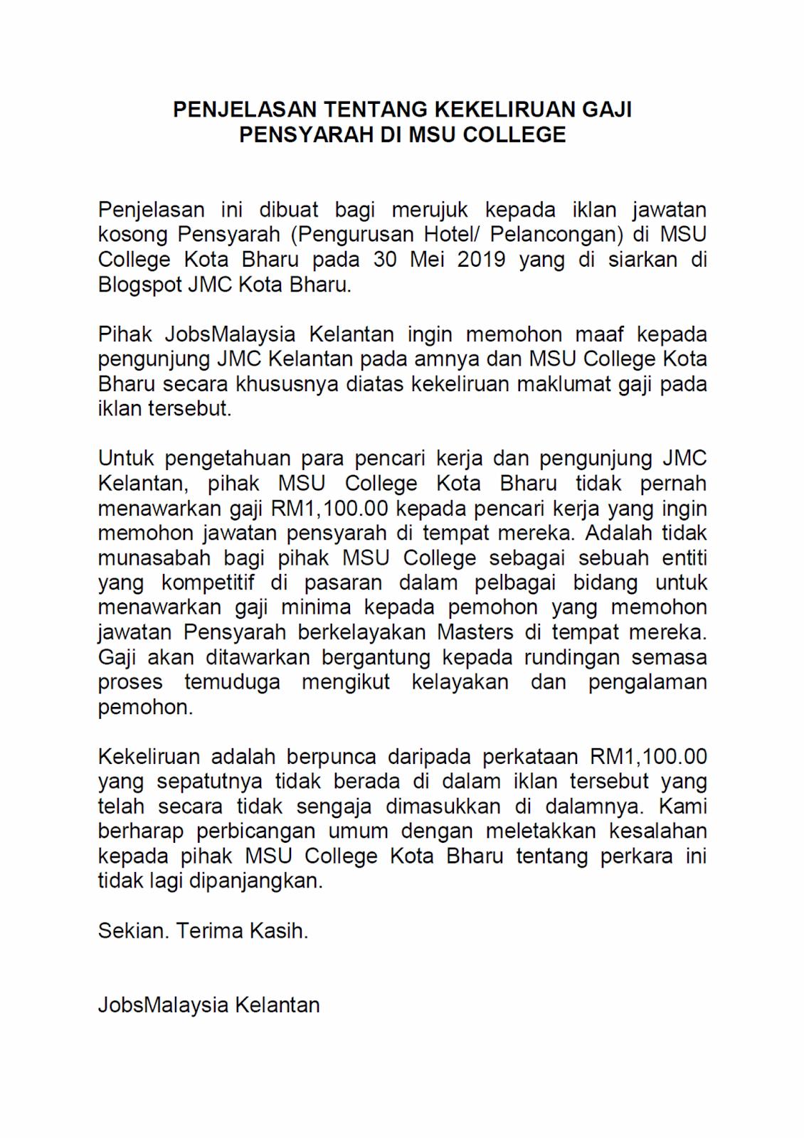 Jobsmalaysia Kelantan Official Jobsmalaysiak Twitter