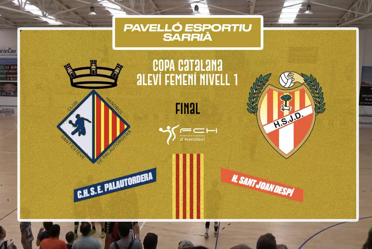 FedCatHandbol's tweet photo. Finals de #CopaCatH 🏆 | 2a jornada
⚠️ Final Copa Catalana
👉 Aleví Femenina Nivell 1
@CH_SEP 8 vs @chsjd 8 (guanyador Sant Esteve de Palautordera després de pròrroga) ❗️ https://t.co/gAC2ABH9Ah