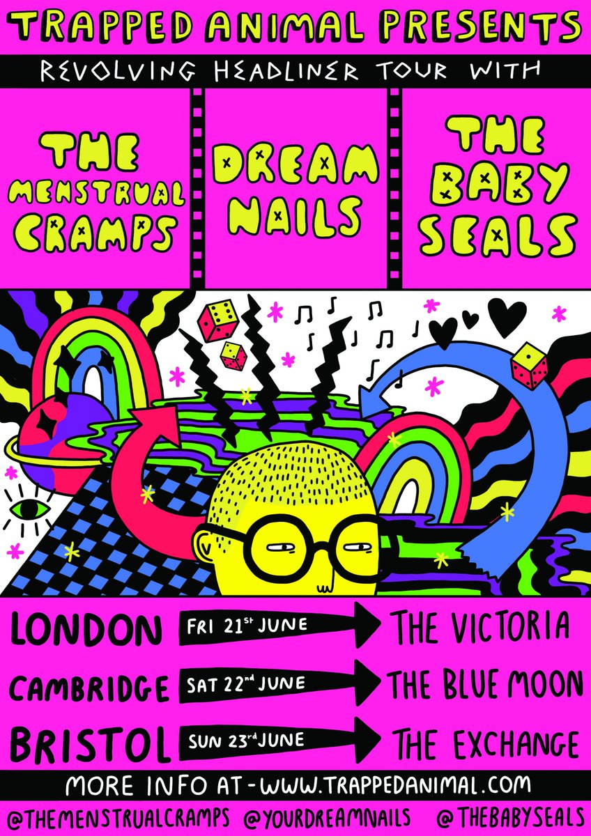 Jasmine (@halopygian) on Twitter photo #Hexthepatriarchy, #savethebadgers, and don't worry about your #nipplehair - catch @yourdreamnails / <a href="/M_cramps/">The Menstrual Cramps</a> / <a href="/thebabyseals/">ᴛʜᴇ ʙᴀʙʏ sᴇᴀʟs</a> this weekend in London (Fri) / Cambridge (Sat) / Bristol (Sun) X #weekendvibes #Hexthepatriarchy, #savethebadgers, and don't worry about your #nipplehair - catch @yourdreamnails / <a href="/M_cramps/">The Menstrual Cramps</a> / <a href="/thebabyseals/">ᴛʜᴇ ʙᴀʙʏ sᴇᴀʟs</a> this weekend in London (Fri) / Cambridge (Sat) / Bristol (Sun) X #weekendvibes