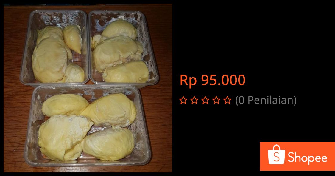 beagles_shop's tweet photo. Saya menjual Durian Monthong 500gr seharga Rp95.000. Dapatkan produk ini hanya di Shopee! https://t.co/QmE60I1P8R #ShopeeID https://t.co/6xexYwCX4V