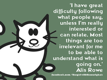curlyhairedalis's tweet image. One of the reasons I struggle #conversing is that a lot of the things people talk about are #irrelevant to me and my life so I get very lost very quickly (even if I want to listen and understand). #conversation #communication