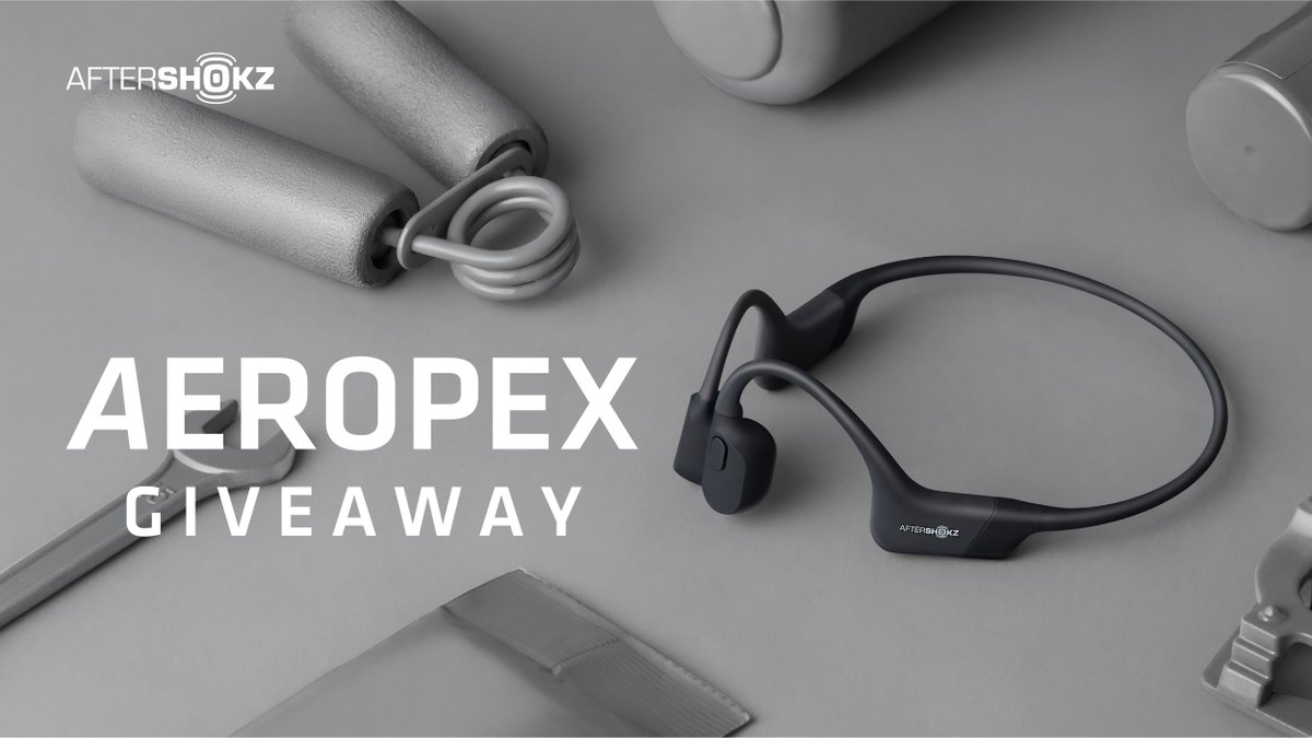 RT this &amp; follow @Aftershokzuk to be in the Sunday 23rd June 9pm draw to win a pair of the brand new Aeropex Headphones (RRP £149.95). We will have 1 lucky winner. Comment with your current favourite power song on your runs! Good luck!  #ukrunchat #ShokzsquadUK #AftershokzUK
