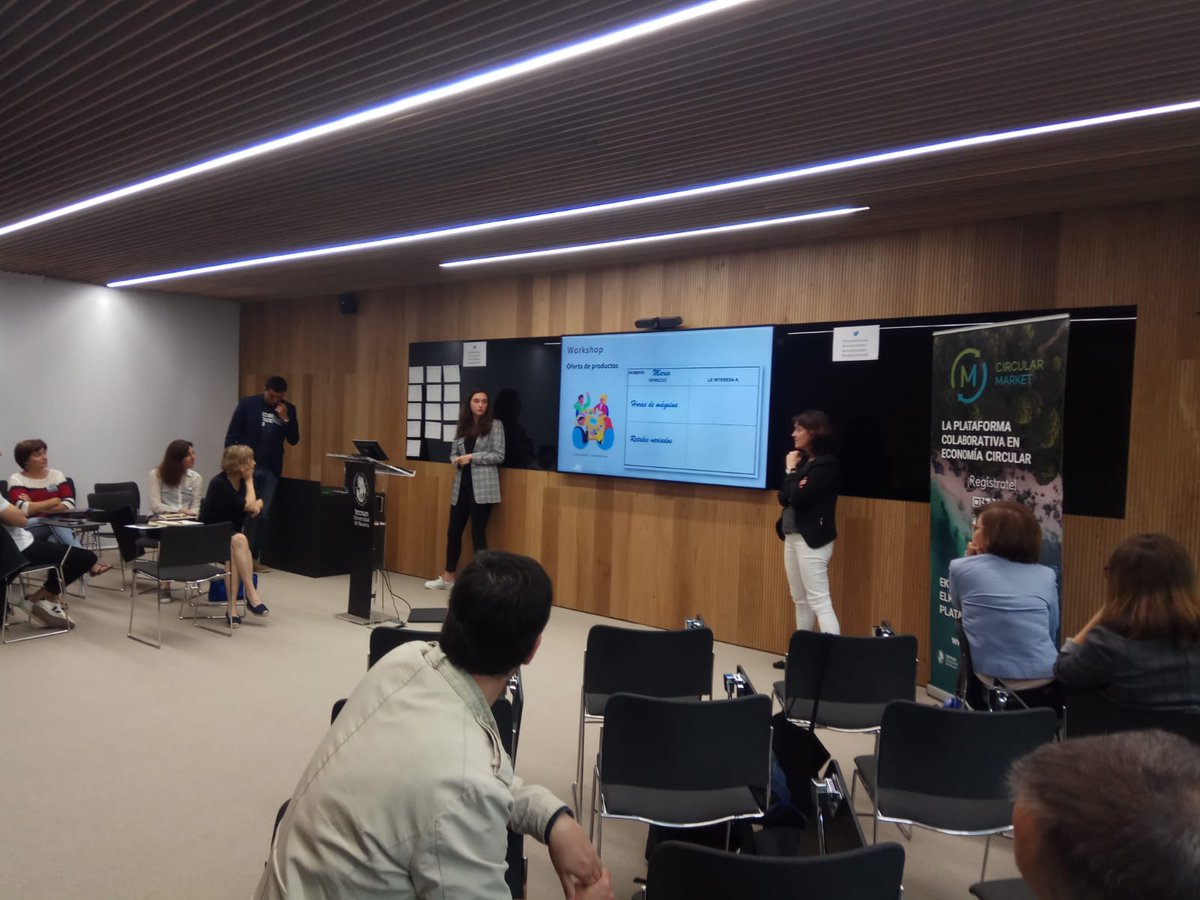 EkoREC_eus's tweet photo. ¿Conoces la plataforma 💻 #CircularMarket (@MarketCircular) para valorizar residuos y buscar sinergias en #EconomíaCircular entre empresas? 

🔄Esta mañana @MentxuJaca, su equipo de @tecnun y @OrainIngurumena nos explican cómo las empresas podemos exprimir esta herramienta. https://t.co/BAmceQ8tqg