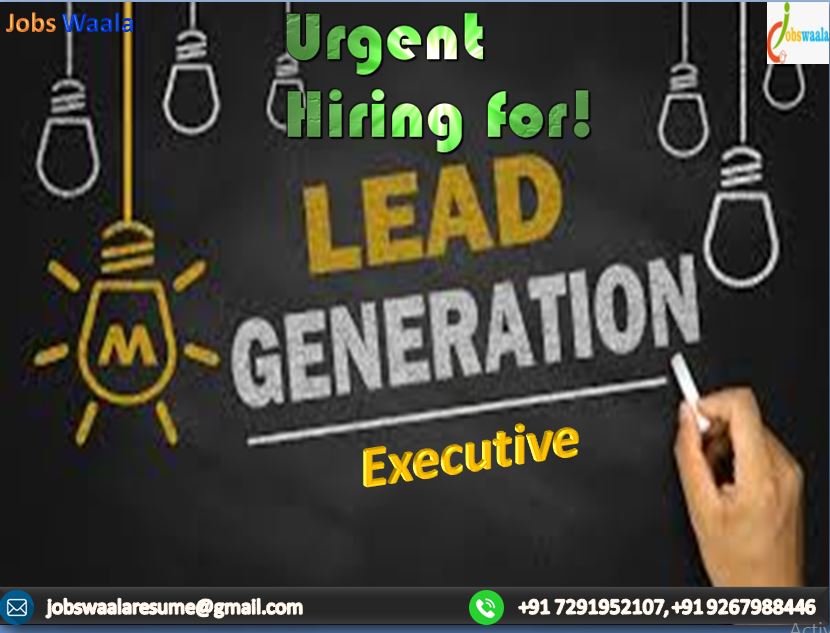 jobswaala's tweet photo. Urgent Requirement for Lead Generation Executive!
#LeadGenerationExecutive #JobsConsultantDelhi  #JobsProviderDelhi  #JobsRecruitmentFirm https://t.co/XVGRoetzQh