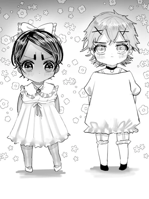 おとのしん(5)とヴァシリちゃん(6) 