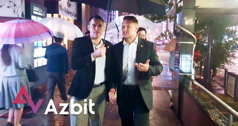 azbit_news's tweet image. A sneak peek: rainy Tokyo and Roger Ver with Max Zmitrovich under one umbrella.

Azbit CEO and our sensational advisor are five minutes from the meeting with Japanese investors.

Details coming soon😉

#rogerver #azbit #cryptoinvestor #tokensale #ico