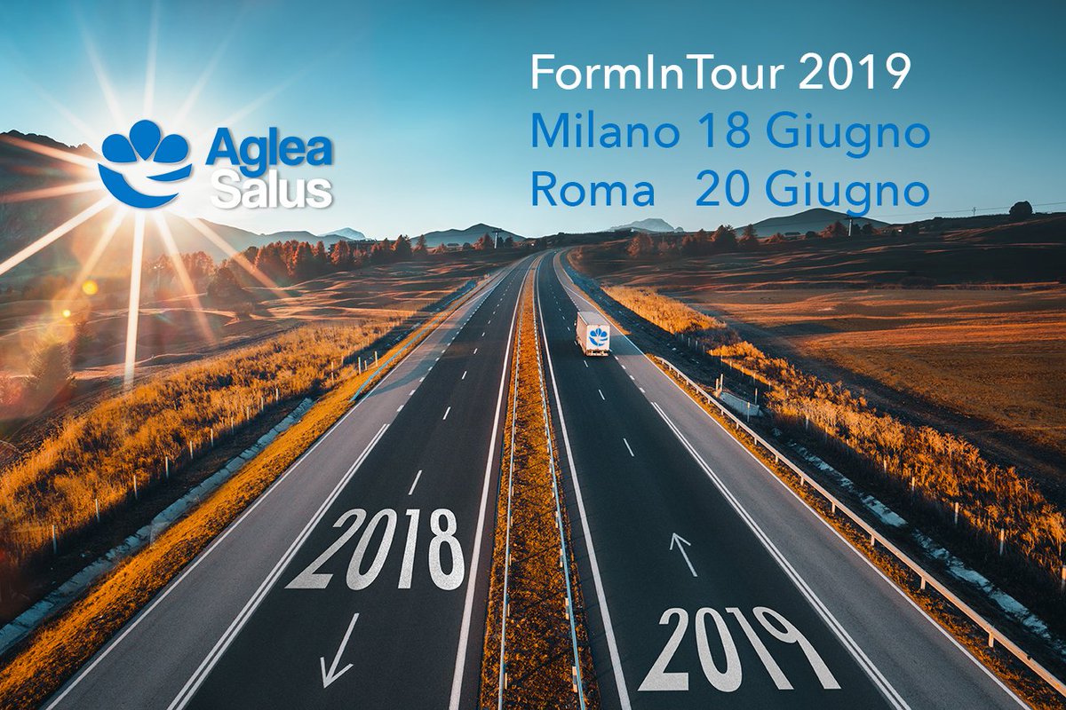 SOLD OUT! 🇮🇹 Grande successo per il #FormInTour2019 : iscrizioni sold out per le prime 2 tappe! 📲 bit.ly/2uplzzE
✅ Scegli la #sanitàintegrativa e l' #innovazione di #AgleaSalus.
♻️ È TEMPO DI DARE UNA SVOLTA @OlimpiaAgency #lavoro #mutua #Salute