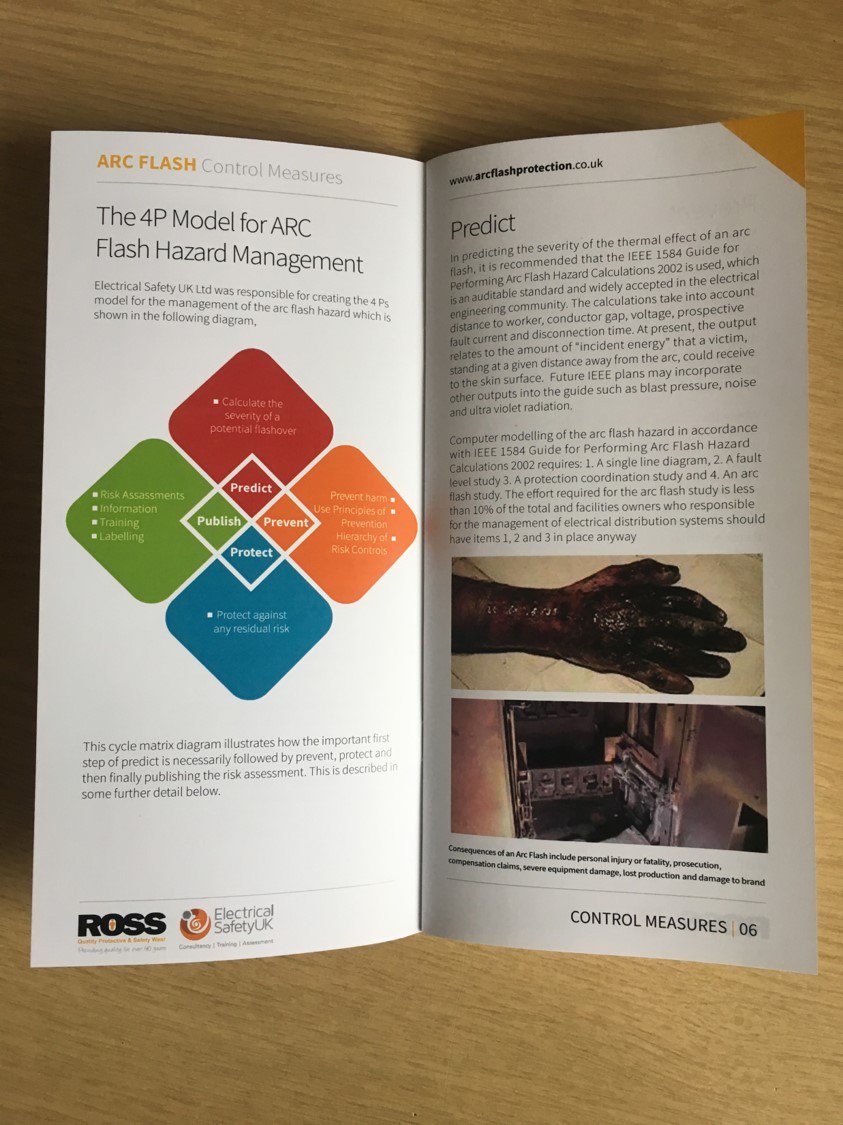 arcflashpro's tweet image. Would you like a copy of our booklet on arc flash risk assessment, control measures, protective equipment and protective clothing? To receive a copy, email your name, address and contact details to safety@jkross.co.uk. #ArcFlash