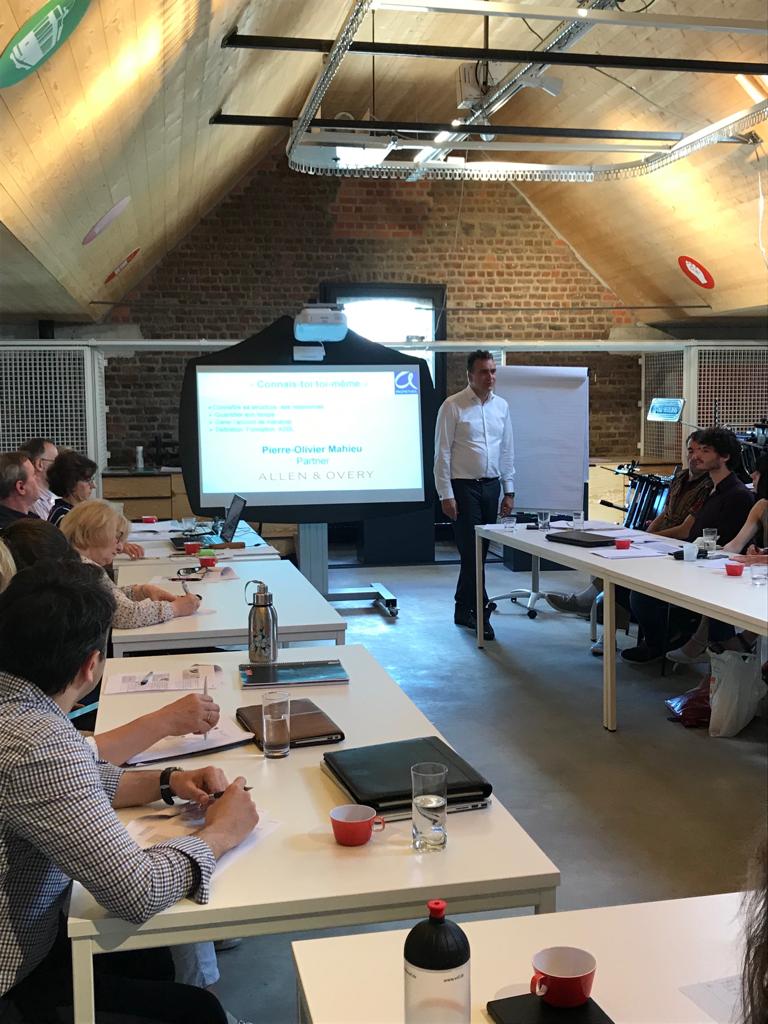 PrometheaAsbl's tweet photo. #ATELIERCONSEIL C'est parti pour deux jours de formation au #Mécénat d'entreprise 👩‍🏫🤯 La première journée commence par les interventions de Pierre-Olivier Mahieu, du cabinet #AllenOveryLLP et Benoit Provost, Directeur de Prométhéa! https://t.co/5NO3zyqUyD