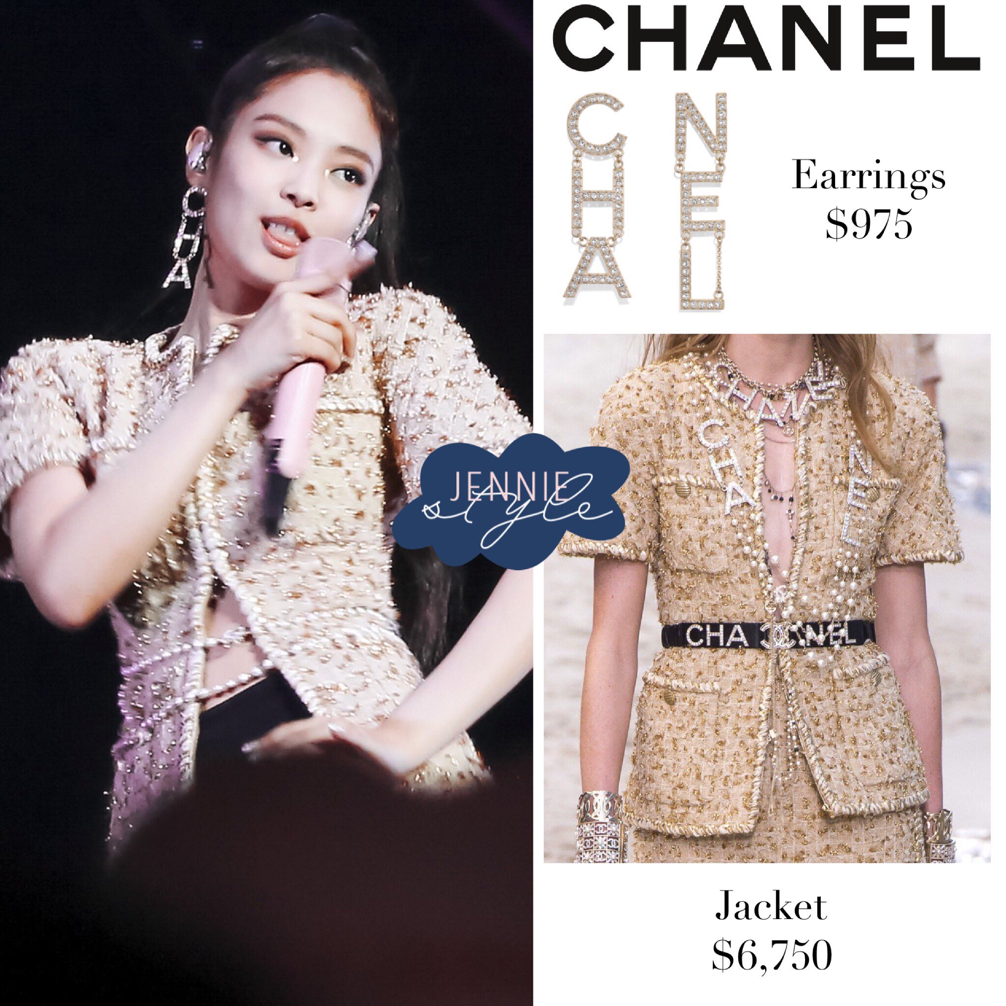 Chanel clearance earrings jennie