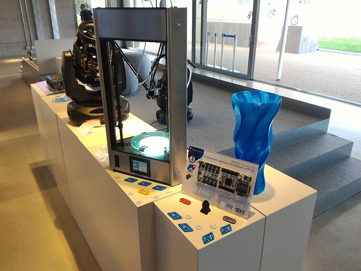 GH_Enterpise's tweet photo. Smarter Power Summit 2017 - Venice
Guest of @ST_World
with our #speedyboard
#3d #3dprinter #3dprinting #engineering #stmicroelectronics #motioncontrol #ghenterprise #electronics #stpartner #stpartnerprogram #smarterpowersummit https://t.co/r5hENh0L2o