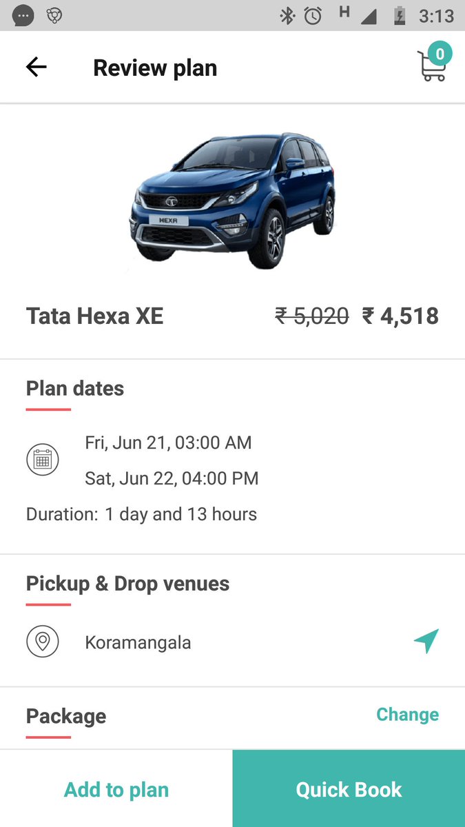 mpavanteja91's tweet photo. @DrivezyIN @Drivezy_CEO The total bill now in my app shows as 10,336 rs.

The same duration plan shows the charges as below after adding TRIP20 coupon.
Weekend+weekday charges = 4518
Kms charges 1285*3.5 = 4497
Fuel credit = (1632-1485) = 147

Total should be 9162 for my booking and it's showing 10,336 https://t.co/uDut8zcAox