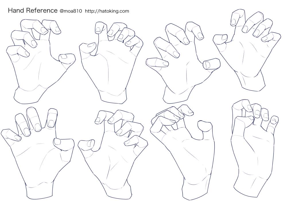 Moa お知らせ トレスokな手のイラスト資料集に 後ろで手を組む Hands Clasped Behind を追加しました 背面で手を組む立ちポーズを想定して描いていますが 一部 相手の手首を掴む 動作にも流用できると思います T Co wjw0jtjn