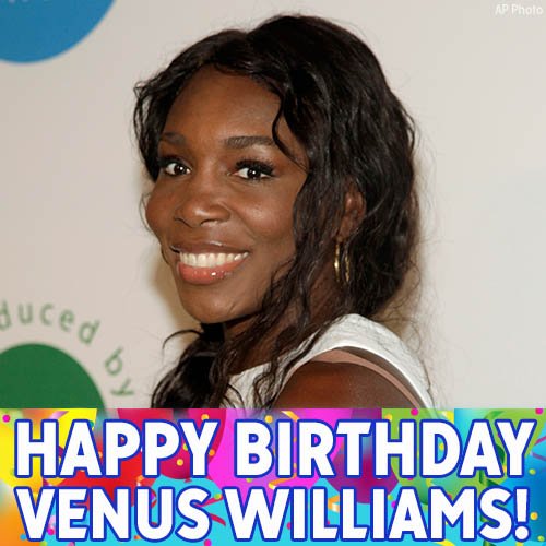 Happy birthday to tennis superstar and Olympic gold medalist Venus Williams! 