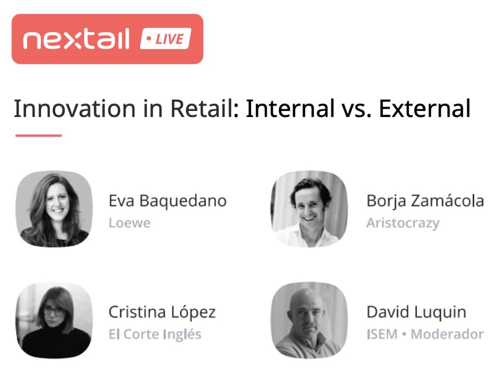 Nextail_co's tweet photo. Just a few more days until our 1st #NextailLive #Madrid event! Check out our great panelists from @LoeweOfficial, @aristocrazy @elcorteingles and @ISEMfbs! Want to know when #retailers should carry out #innovation internally or externally? They'll tell you on Wednesday! https://t.co/Qo2rmWqT6O