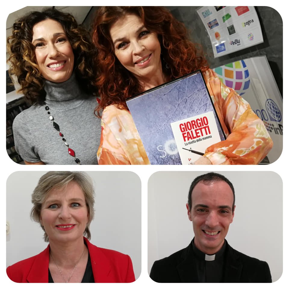 orasolaretv2000's tweet photo. A L'Ora Solare @robellesini, moglie di @Giorgio_Faletti. Il racconto inedito @lanavediteseoed "La ricetta della mamma". 
Paola Di Nicola giudice, ha scritto "La mia parola contro la sua" @harpercollinsIT.
Il sacramento del battesimo con Don  @CristofaroFranc.
Alle 14 @TV2000it https://t.co/K9VIh5b235