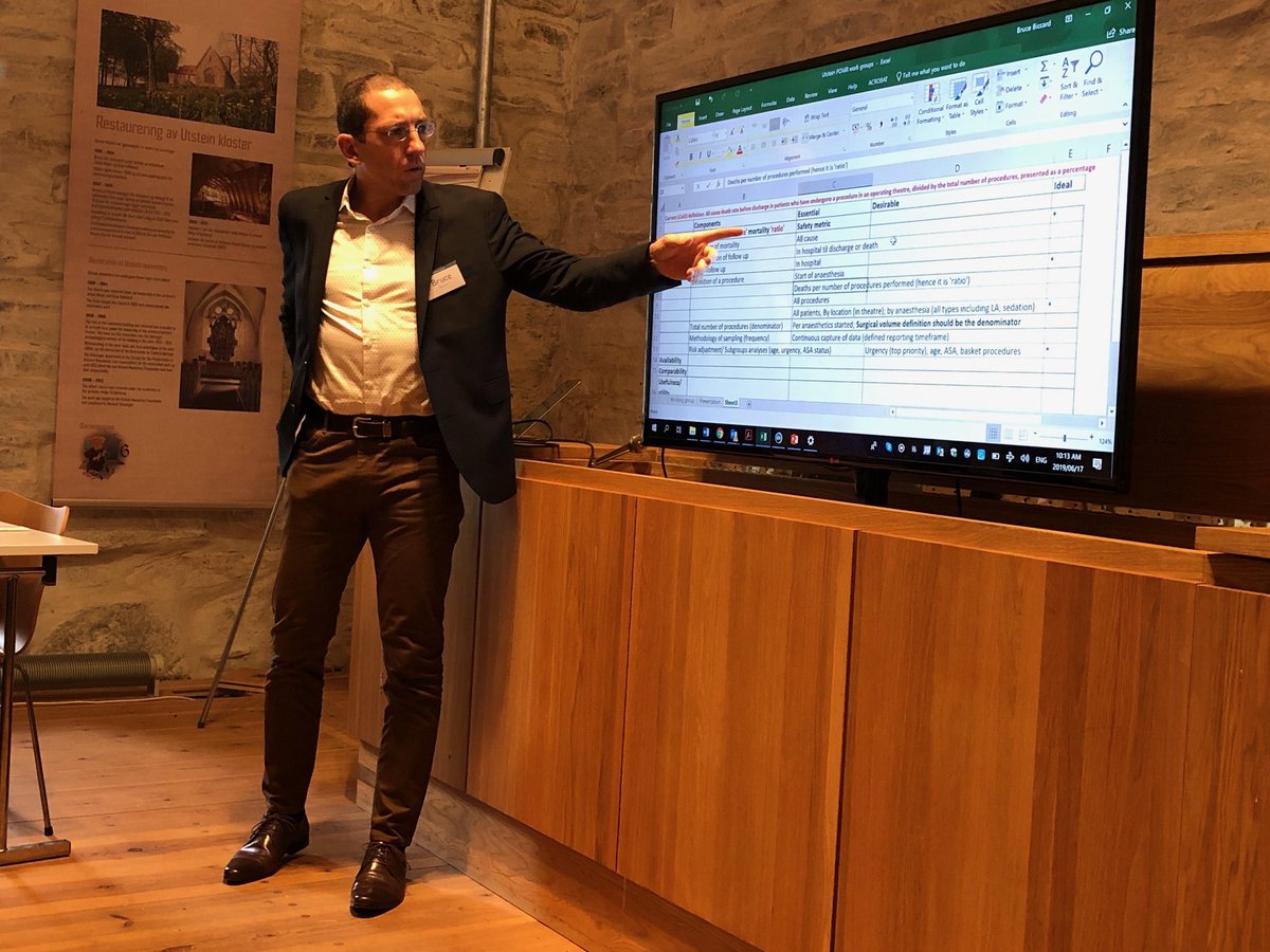 janetmartinwho's tweet photo. .@brucebiccard discussing refinements on the original Lancet Commission definition for Perioperative Mortality Ratios (POMR) at #utstein2019 Global Surgery Indicators meeting https://t.co/EzvlEv9rMg