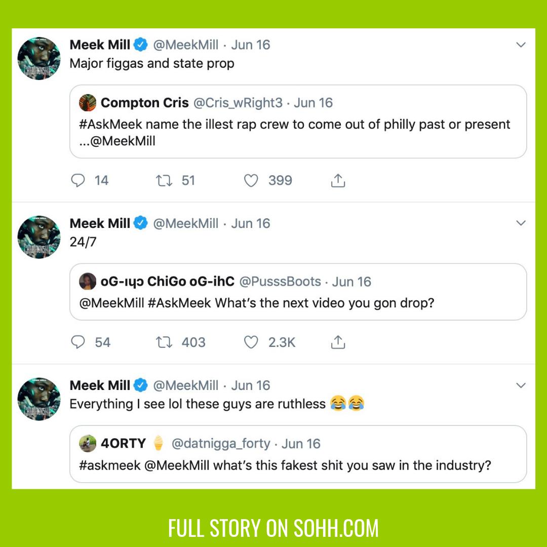 SOHH on Twitter "Meek on that grizzly! MeekMill [Peep hourly for your latest news