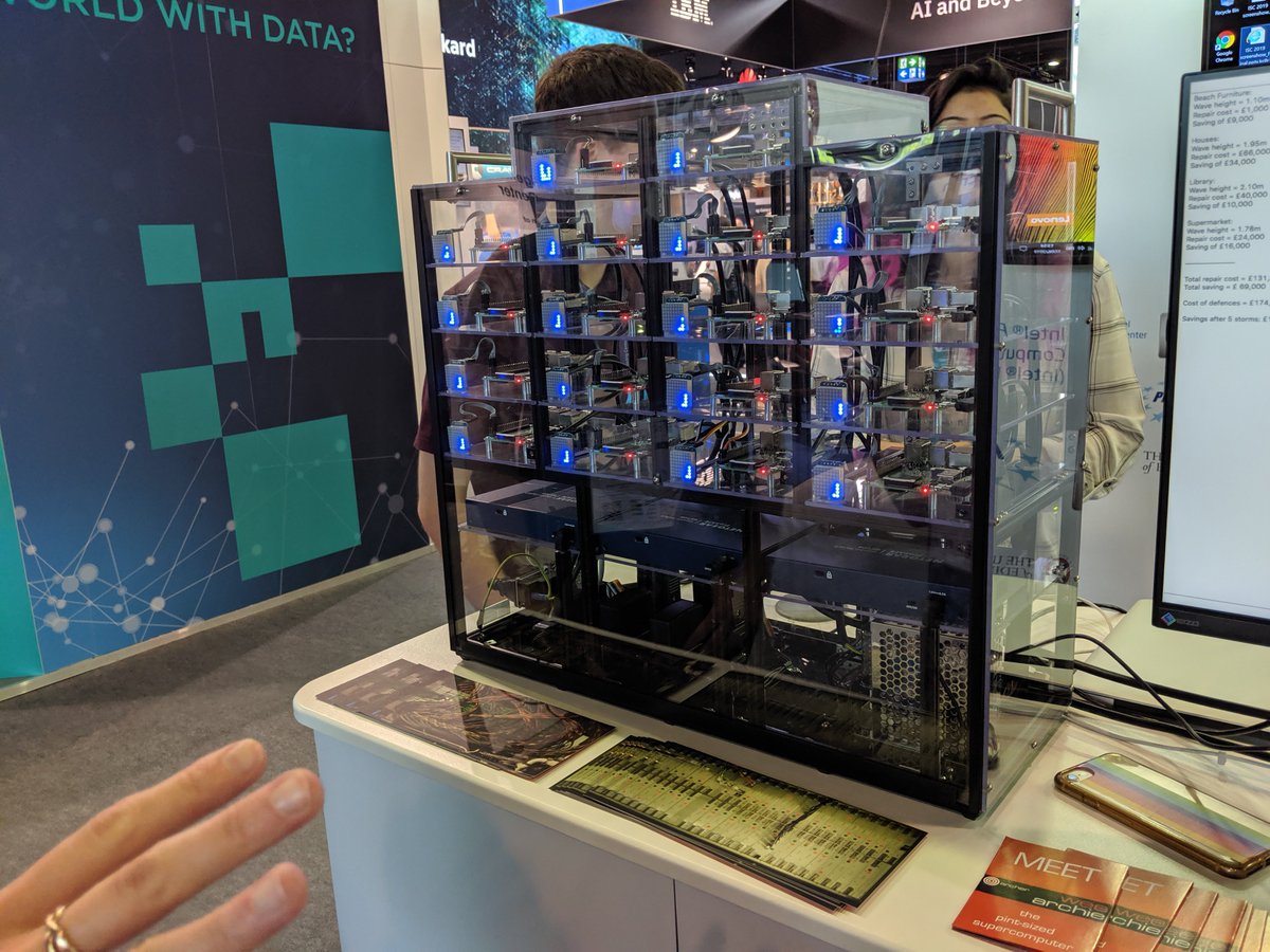 walkingrandomly's tweet image. Mini supercomputing of @Raspberry_Pi  at #isc19